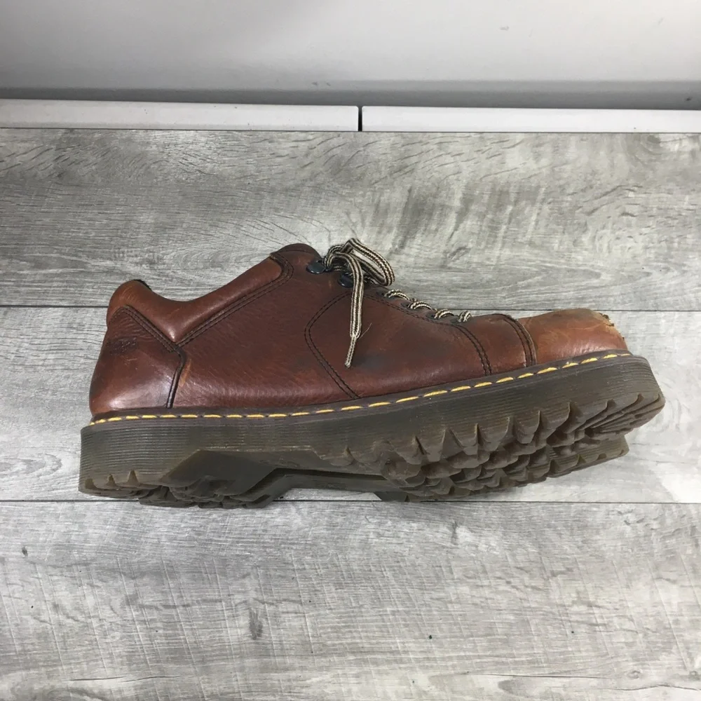 Dr Martens 8312 Chunky Grizzly Lace to Toe Peanut Leather Mens Shoes Doc Size 13